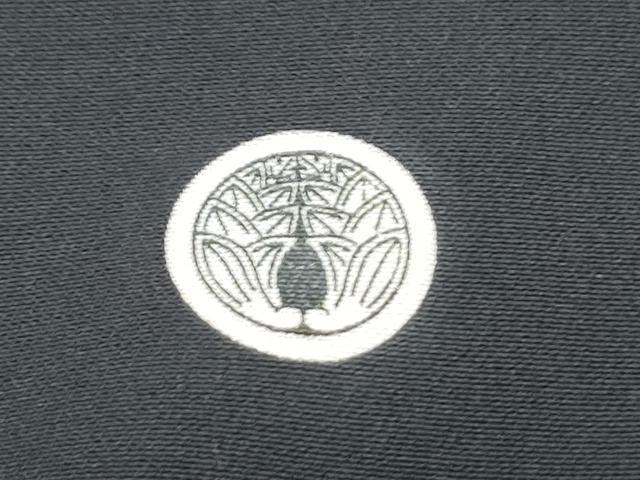 平和屋着物■豪華黒留袖 扇面風景花文 金彩 正絹 逸品 CABF1717th