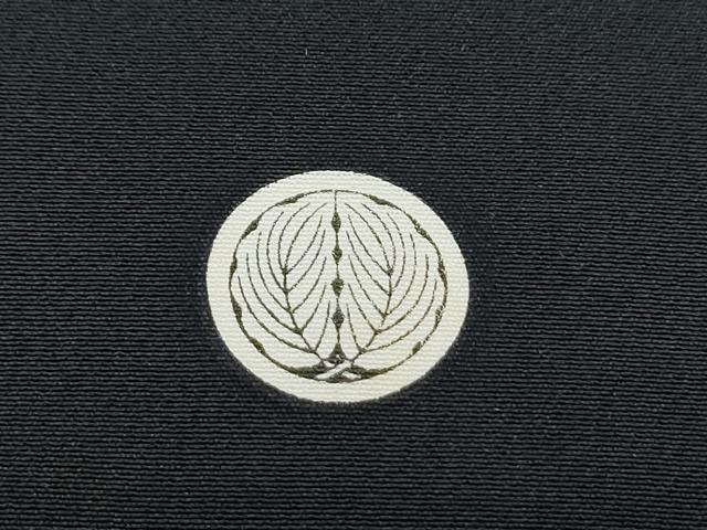 平和屋着物■豪華黒留袖 駒刺繍 飛鶴松文 金彩 正絹 逸品 CABF1718th