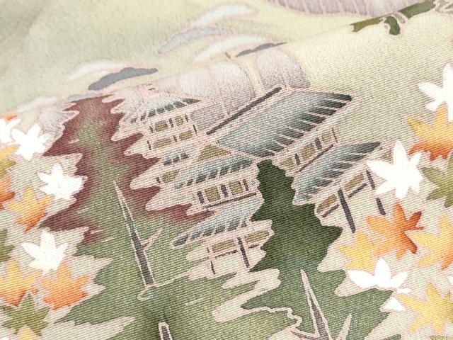 平和屋着物■豪華黒留袖 作家物 遠山風景文 正絹 逸品 CABF1719th