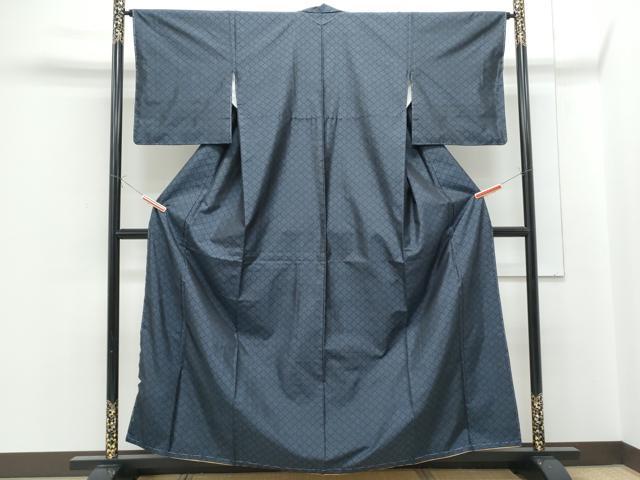 平和屋着物■本場大島紬　菱文　正絹　逸品　CABF1728th