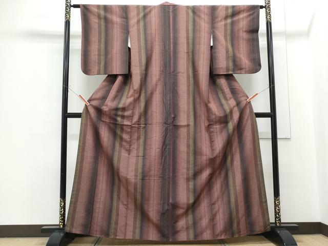 平和屋着物■上質な紬　間道　正絹　逸品　CABF1729th