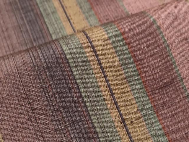 平和屋着物■上質な紬　間道　正絹　逸品　CABF1729th