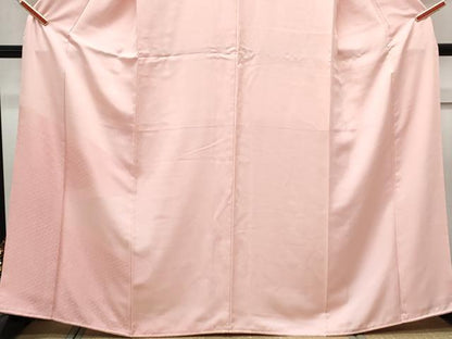 平和屋着物■色留訪問着　色無地　七宝地紋　虹色　正絹　逸品　CABF1731th