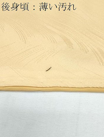 平和屋着物■上質な色無地 流水地紋 蜂蜜色 正絹 逸品 CABF1733th