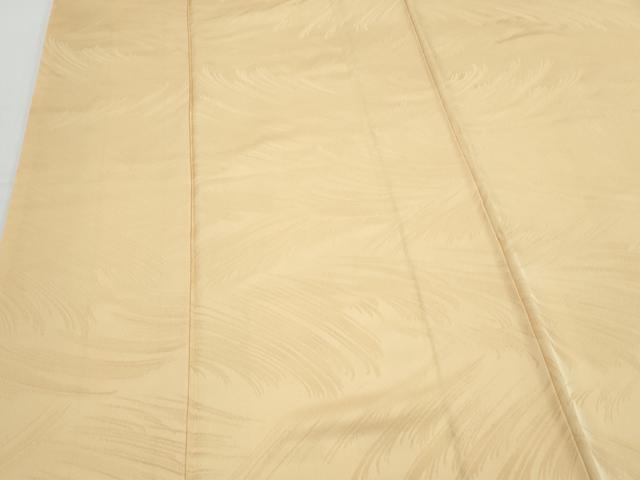 平和屋着物■上質な色無地 流水地紋 蜂蜜色 正絹 逸品 CABF1733th