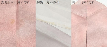 平和屋着物■上質な小紋　草木染　霞文　暈し染め　正絹　逸品　CABF1737th