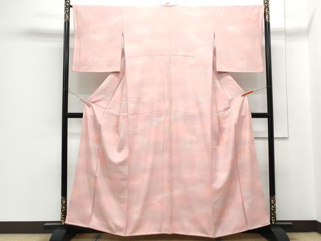 平和屋着物■上質な小紋　草木染　霞文　暈し染め　正絹　逸品　CABF1737th