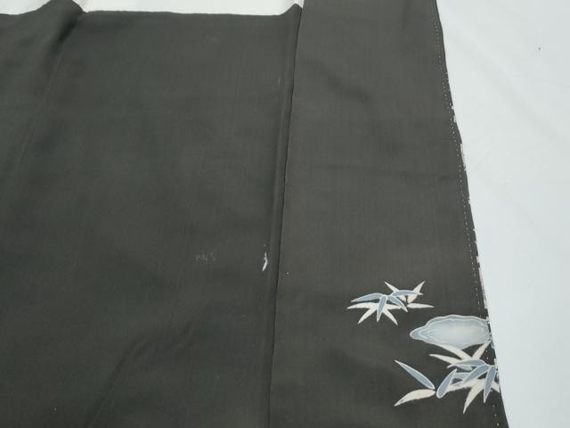 平和屋着物■豪華黒留袖 手描き 風景文 金糸 正絹 逸品 CABF1740th