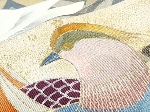 平和屋着物■豪華黒留袖 作家物 流水鴛鴦文 金彩 正絹 逸品 CABF1742th