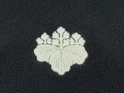 平和屋着物■豪華黒留袖 駒刺繍 扇面飛鶴花文 金彩 正絹 逸品 CABF1746th