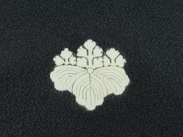 平和屋着物■豪華黒留袖 駒刺繍 扇面飛鶴花文 金彩 正絹 逸品 CABF1746th