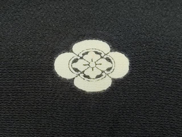平和屋着物■豪華黒留袖 地紙孔雀花文 金彩 正絹 逸品 CABF1751th
