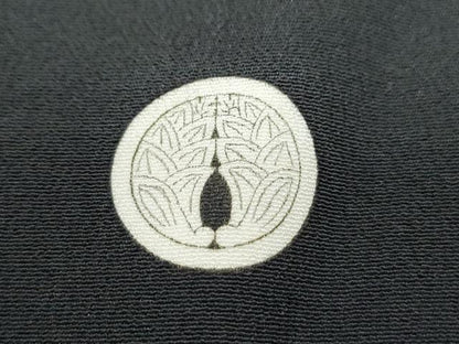 平和屋着物■豪華黒留袖 駒刺繍 枝橘 金彩 ロング丈 正絹 逸品 CABF1760th