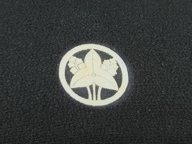 平和屋着物■豪華黒留袖　刺繍　尾長鳥　金彩　正絹　逸品　CABF1764th