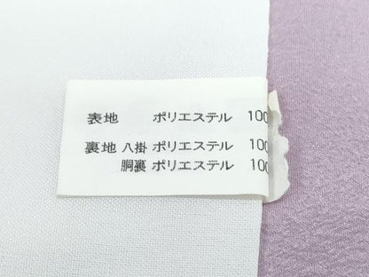 平和屋着物■小紋　草花文　洗える着物　CABF1786th