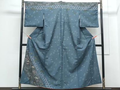 平和屋着物■訪問着　草花文　洗える着物　CABF1790th