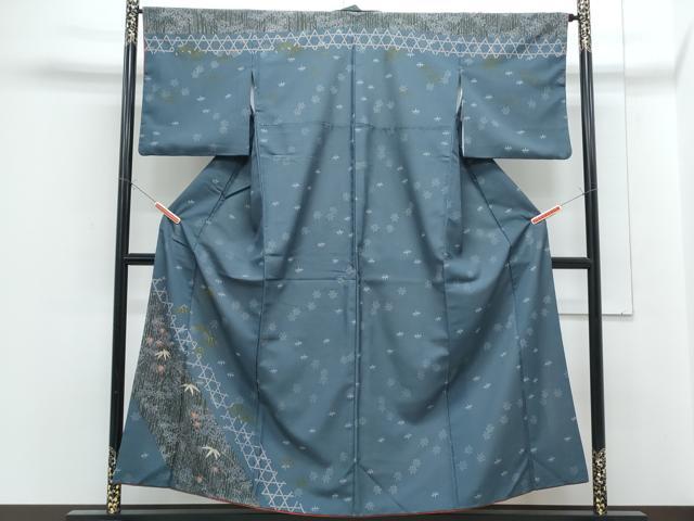 平和屋着物■訪問着　草花文　洗える着物　CABF1790th