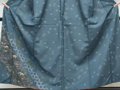 平和屋着物■訪問着　草花文　洗える着物　CABF1790th