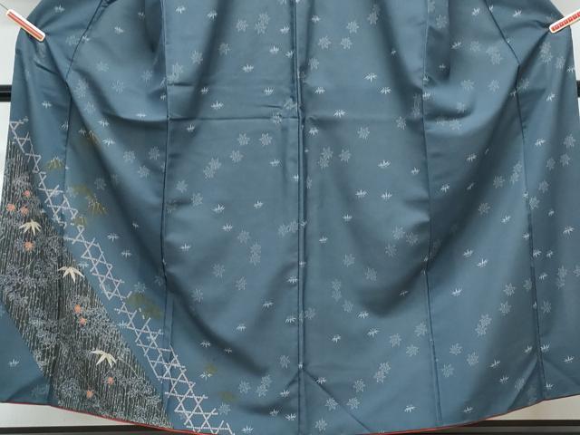 平和屋着物■訪問着　草花文　洗える着物　CABF1790th