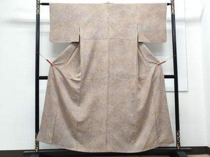 平和屋着物■上質な小紋　霞文　正絹　逸品　CABF1807th