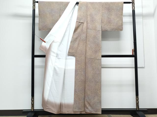 平和屋着物■上質な小紋　霞文　正絹　逸品　CABF1807th