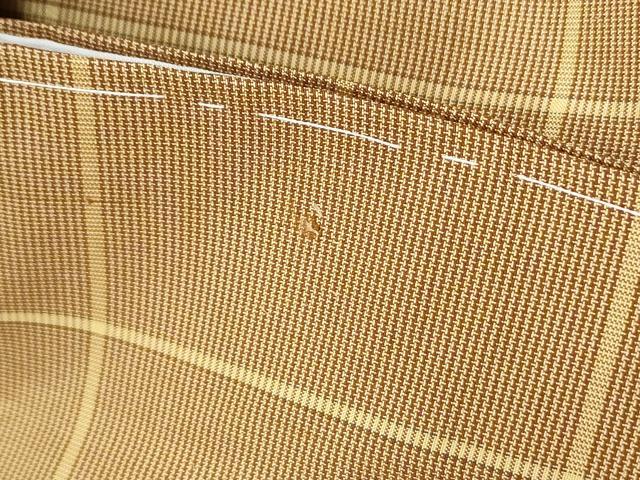 平和屋着物■本場縞大島紬　格子文　正絹　逸品　CABF1815th
