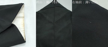 平和屋着物■豪華黒留袖　駒刺繍　松葉文　金糸　正絹　逸品　CABF1823th