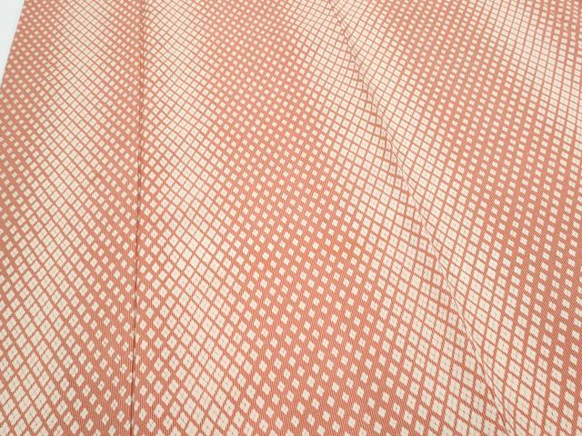 平和屋着物■上質な小紋　菱間道　正絹　逸品　CABF1832th