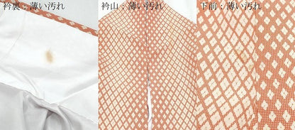平和屋着物■上質な小紋　菱間道　正絹　逸品　CABF1832th