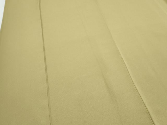 平和屋着物■上質な色無地　抹茶色　正絹　逸品　CABF1836th