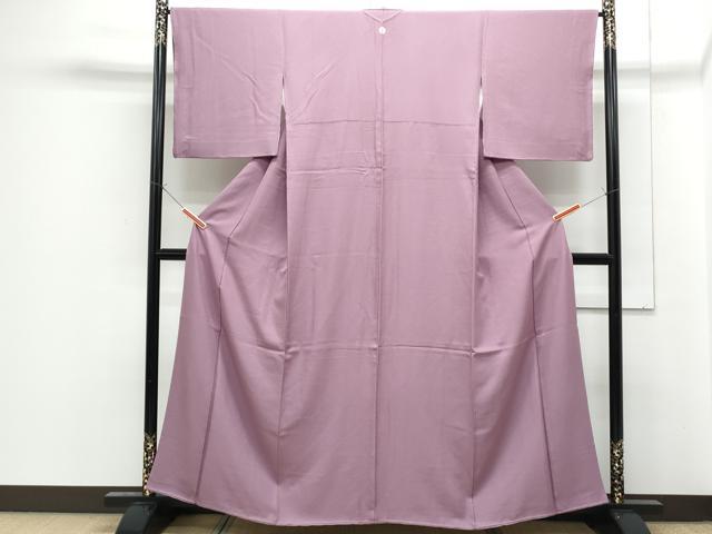 平和屋着物■上質な色無地　京紫色　正絹　逸品　CABF1838th
