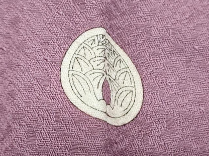 平和屋着物■上質な色無地　京紫色　正絹　逸品　CABF1838th