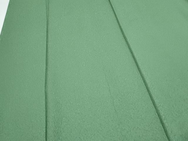 平和屋着物■上質な色無地　緑青色　正絹　逸品　CABF1840th