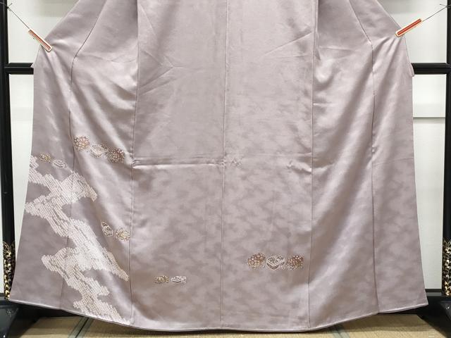 平和屋着物■訪問着　絞り　文箱花文　暈し染め　金彩　正絹　逸品　CABF1843th