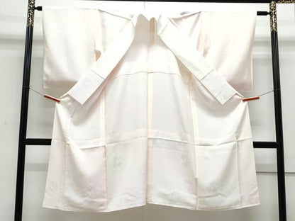 平和屋着物■長襦袢　無双仕立て　草花丸地紋　暈し染め　正絹　逸品　CABF1856th