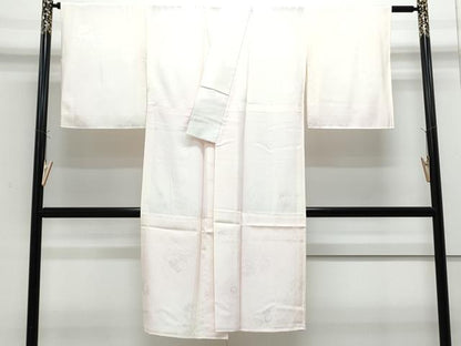 平和屋着物■長襦袢　無双仕立て　草花丸地紋　暈し染め　正絹　逸品　CABF1856th