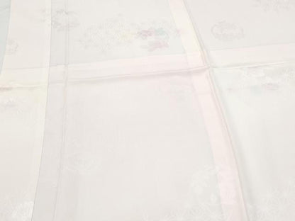 平和屋着物■長襦袢　無双仕立て　草花丸地紋　暈し染め　正絹　逸品　CABF1856th