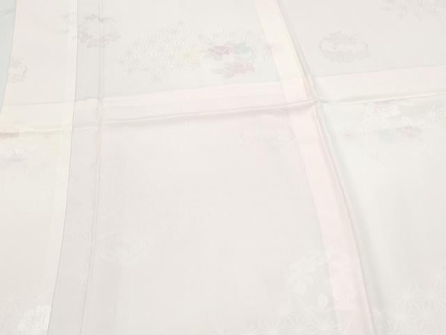 平和屋着物■長襦袢　無双仕立て　草花丸地紋　暈し染め　正絹　逸品　CABF1856th