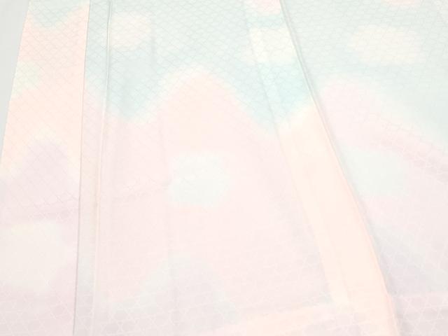 平和屋着物■長襦袢　無双仕立て　霞地紋　暈し染め　正絹　逸品　CABF1857th