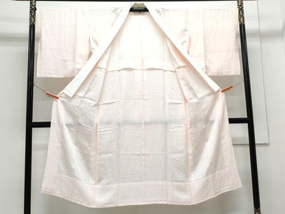 平和屋着物■長襦袢　舞花地紋　正絹　逸品　CABF1859th