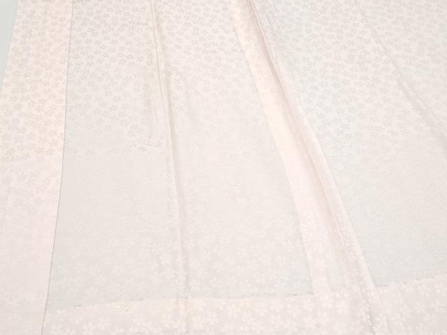 平和屋着物■長襦袢　舞花地紋　正絹　逸品　CABF1859th