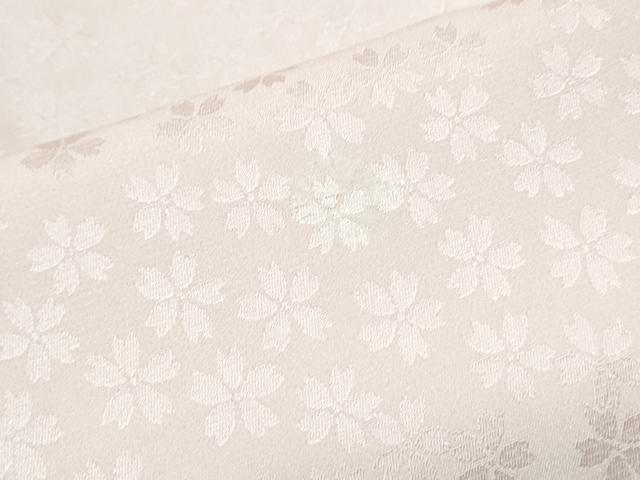 平和屋着物■長襦袢　舞花地紋　正絹　逸品　CABF1859th
