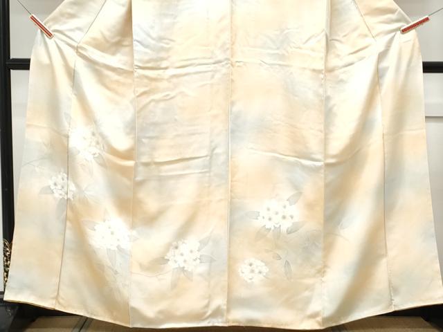 平和屋着物■中国三大刺繍　相良刺繍　訪問着　紫陽花　暈し染め　正絹　逸品　CABF1860th