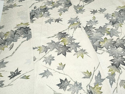 平和屋着物■上質な小紋　枝葉文　正絹　逸品　CABF1862th