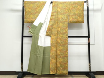 平和屋着物■上質な小紋　吉祥文　正絹　逸品　CABF1871th