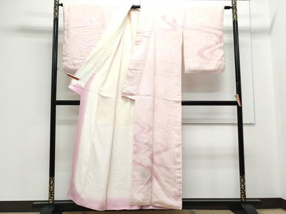 平和屋着物■訪問着　流水文　暈し染め　正絹　逸品　CABF1874th