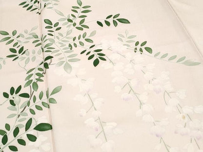 平和屋着物■訪問着　枝垂れ花文　正絹　逸品　CABF1881th
