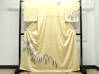 平和屋着物■訪問着　樹林文　暈し染め　正絹　逸品　CABF1882th