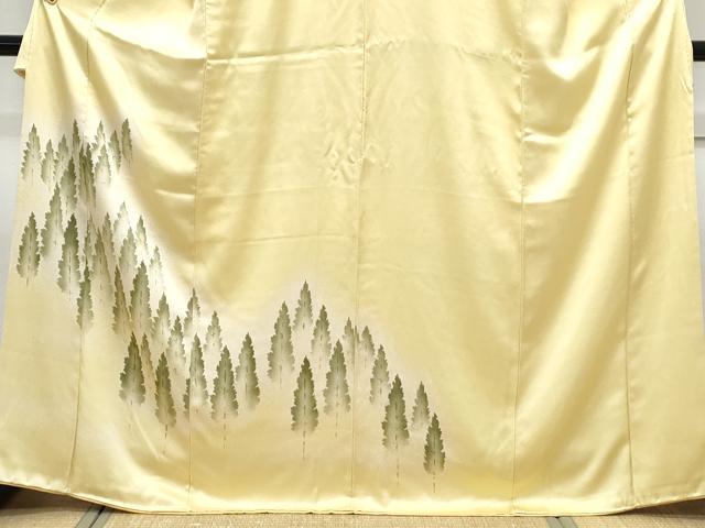 平和屋着物■訪問着　樹林文　暈し染め　正絹　逸品　CABF1882th