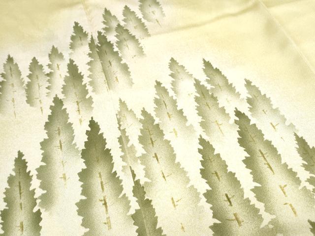 平和屋着物■訪問着　樹林文　暈し染め　正絹　逸品　CABF1882th